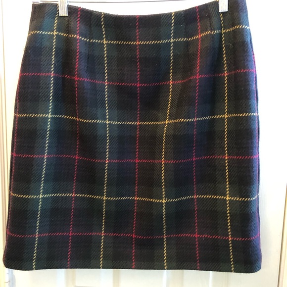 Talbots Wool Plaid Skirt, Size 14, Excellent preowned condition - Picture 2 of 8